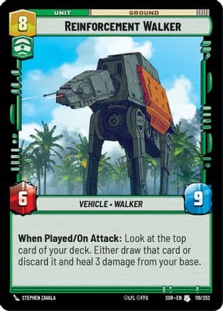 Reinforcement Walker — Spark of Rebellion Star Wars: Unlimited card by Stephen Zavala