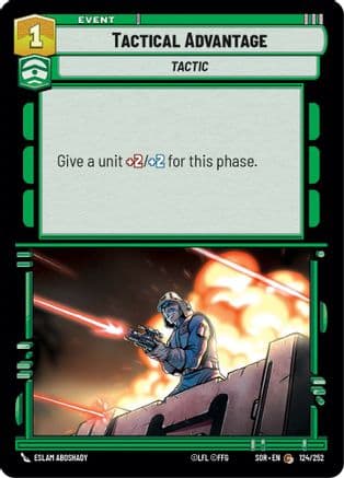 Tactical Advantage — Spark of Rebellion Star Wars: Unlimited card by Eslam AboShady