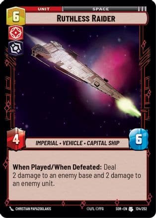 Ruthless Raider — Spark of Rebellion Star Wars: Unlimited card by Christian Papazoglakis