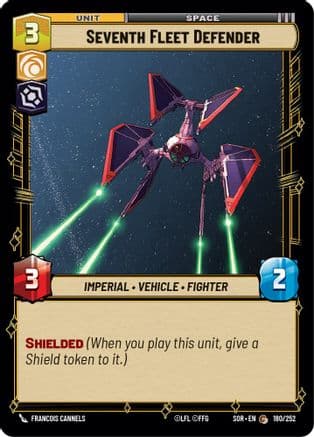 Seventh Fleet Defender — Spark of Rebellion Star Wars: Unlimited card by Francois Cannels