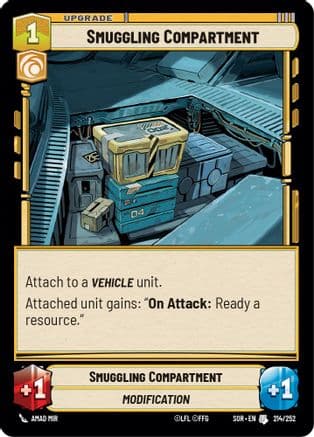 Smuggling Compartment — Spark of Rebellion Star Wars: Unlimited card by Amad Mir