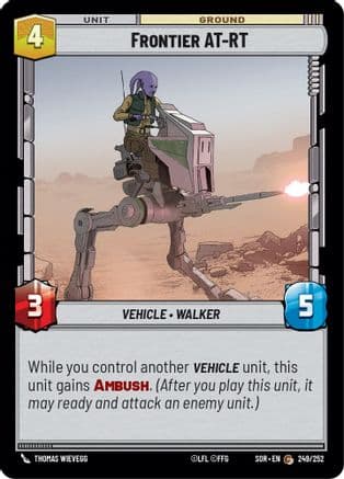 Frontier AT-RT — Spark of Rebellion Star Wars: Unlimited card by Thomas Wievegg