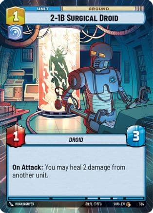 2-1B Surgical Droid (Hyperspace) — Spark of Rebellion Star Wars: Unlimited card by HOAN NGUYEN