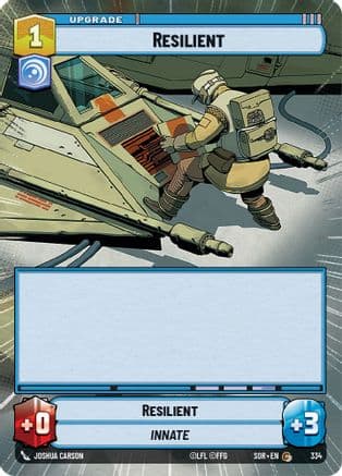 Resilient (Hyperspace) — Spark of Rebellion Star Wars: Unlimited card by Joshua Cairós