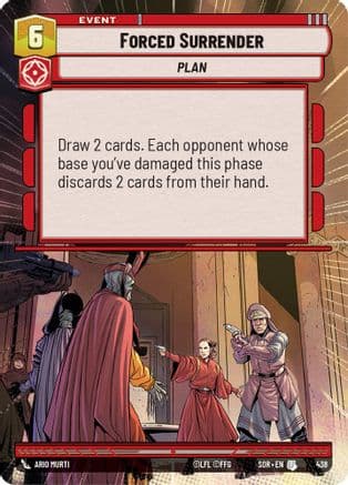 Forced Surrender (Hyperspace) — Spark of Rebellion Star Wars: Unlimited card by Ario Murti