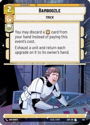 Bamboozle (Hyperspace) — Spark of Rebellion Star Wars: Unlimited card by Ario Murti
