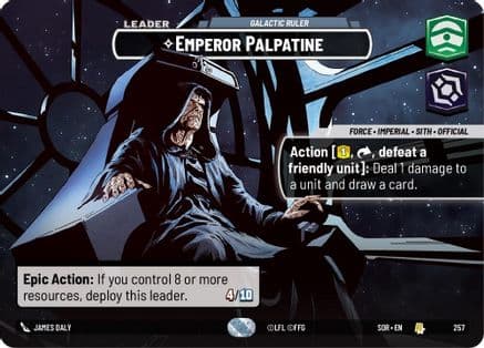 Emperor Palpatine - Galactic Ruler (Showcase) — Spark of Rebellion