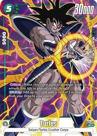 Turles (Bonus Pack Alternate Art) — Starter Deck 3: Broly Dragon Ball Super: Fusion World card by BANDAI MADE IN JAPAN