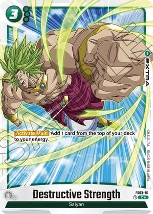 Destructive Strength (Bonus Pack Alternate Art) — Starter Deck 3: Broly
