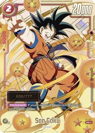 Son Goku - FP-001 (Serial Numbered) — Fusion World Promotion Cards and Packs