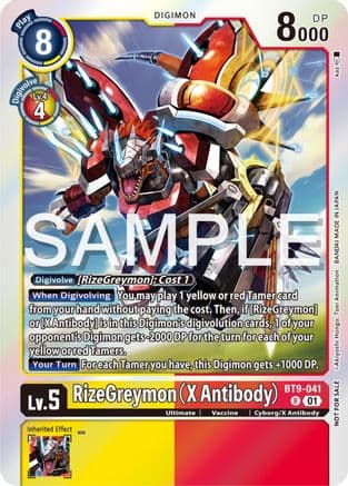 RizeGreymon (X Antibody) (Event Pack 6) — X Record