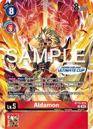 Aldamon (Ultimate Cup 2024) — Across Time Digimon Card Game card by Akiyoshi Hongō, Toei Animation