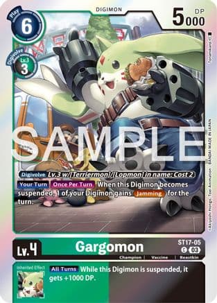 Gargomon — Starter Deck 17: Double Typhoon Advanced Deck Set Digimon Card Game card by Akiyoshi Hongō, Toei Animation