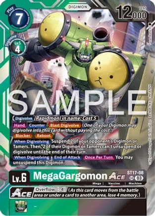 MegaGargomon ACE — Starter Deck 17: Double Typhoon Advanced Deck Set