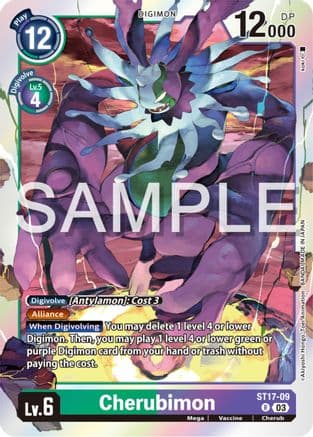 Cherubimon — Starter Deck 17: Double Typhoon Advanced Deck Set Digimon Card Game card by Akiyoshi Hongo, Toei Animation