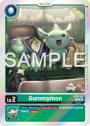 Gummymon — Starter Deck 17: Double Typhoon Advanced Deck Set Digimon Card Game card by Akiyoshi Hongo, Toei Animation