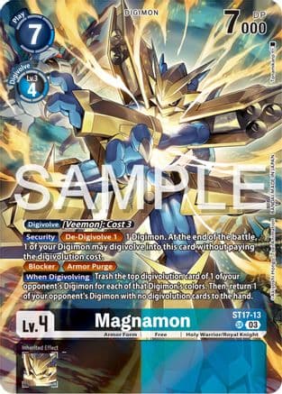 Magnamon — Starter Deck 17: Double Typhoon Advanced Deck Set Digimon Card Game card by Toko'e