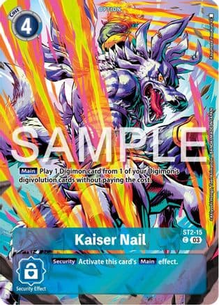 Kaiser Nail (Bonus Pack) — Starter Deck 17: Double Typhoon Advanced Deck Set Digimon Card Game card by Akiyoshi Honga
