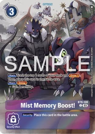 Mist Memory Boost! (Bonus Pack) — Starter Deck 17: Double Typhoon Advanced Deck Set Digimon Card Game card by Takase