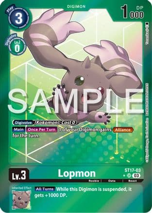 Lopmon (Advanced Deck Set Double Typhoon Secret Pack) — Starter Deck 17: Double Typhoon Advanced Deck Set