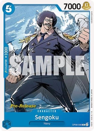 Sengoku — Wings of the Captain Pre-Release Cards One Piece Card Game card by nukadisokomogera