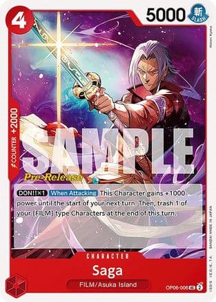 Saga — Wings of the Captain Pre-Release Cards