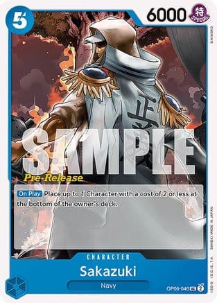 Sakazuki — Wings of the Captain Pre-Release Cards One Piece Card Game card by S-KINOKO