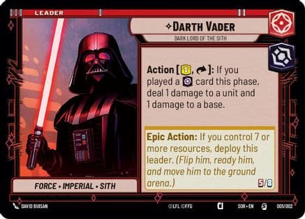 Darth Vader - Dark Lord of the Sith — Prerelease Promos