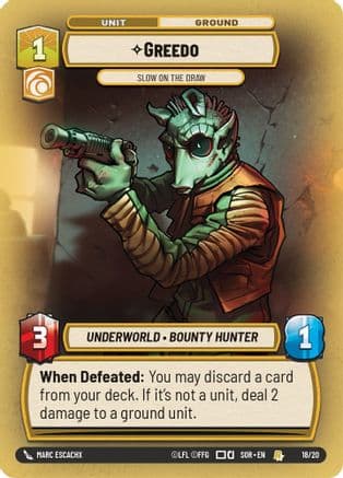 Greedo - Slow on the Draw — Spark of Rebellion: Weekly Play Promos