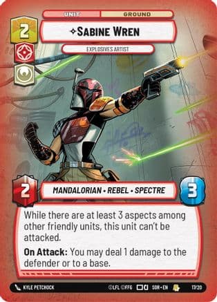 Sabine Wren - Explosives Artist — Spark of Rebellion: Weekly Play Promos
