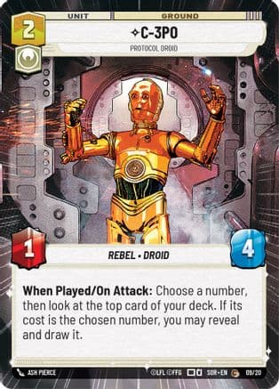 C-3PO - Protocol Droid (Hyperspace) — Spark of Rebellion: Weekly Play Promos