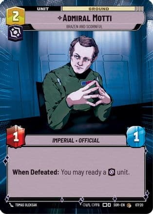 Admiral Motti - Brazen and Scornful (Hyperspace) — Spark of Rebellion: Weekly Play Promos