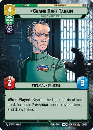 Grand Moff Tarkin - Death Star Overseer (Hyperspace) — Spark of Rebellion: Weekly Play Promos