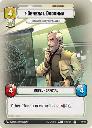 General Dodonna - Massassi Group Commander — Spark of Rebellion: Weekly Play Promos