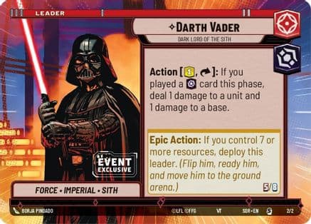 Darth Vader - Dark Lord of the Sith (Hyperspace) — Event Exclusive Promos Star Wars: Unlimited card by Borja Pindado