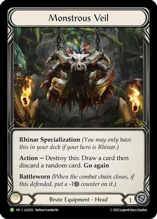 Monstrous Veil - LGS232 — Flesh and Blood: Promo Cards