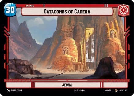 Catacombs of Cadera // Experience — Spark of Rebellion Star Wars: Unlimited card by Tyler Edlin