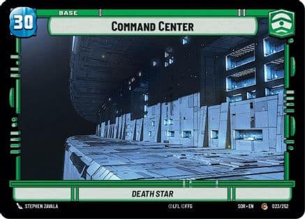 Command Center // Experience — Spark of Rebellion Star Wars: Unlimited card by Stephen Zavala