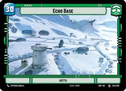 Echo Base // Experience — Spark of Rebellion Star Wars: Unlimited card by Stephen Zabela