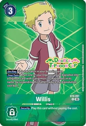 Willis (Reprint) — Starter Deck 17: Double Typhoon Advanced Deck Set Pre-Release Cards