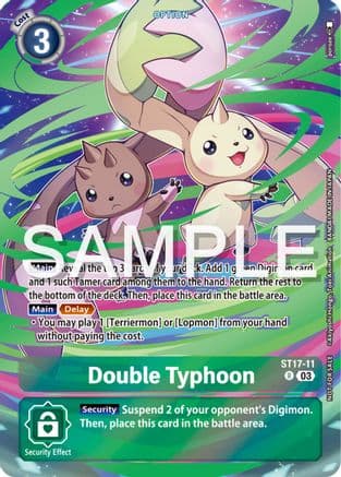 Double Typhoon (Spring Break Event 2024) — Digimon Card Game card