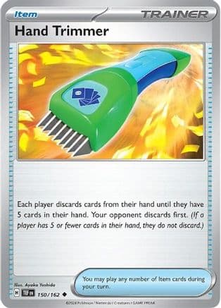 Hand Trimmer — SV05: Temporal Forces Pokémon TCG card by Ayaka Yoshida