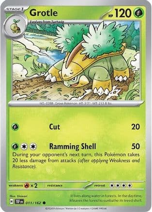Grotle - 011/162 — SV05: Temporal Forces Pokémon TCG card by Uninori