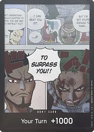 DON!! Card (Mihawk & Zoro) (Double Pack Set Vol. 3) — Wings of the Captain