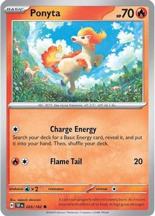 Ponyta — SV05: Temporal Forces Pokémon TCG card by takashi shiraishi