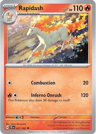 Rapidash — SV05: Temporal Forces Pokémon TCG card by Ryota Murayama