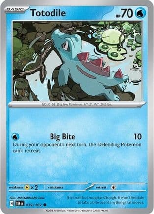 Totodile — SV05: Temporal Forces Pokémon TCG card by MINAMINAMI Take