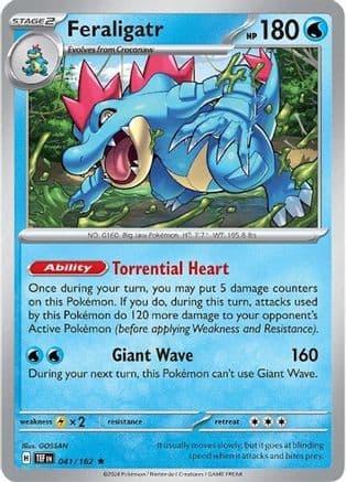 Feraligatr — SV05: Temporal Forces Pokémon TCG card by GOSSAN