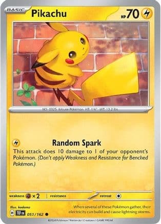 Pikachu — SV05: Temporal Forces Pokémon TCG card by kodama