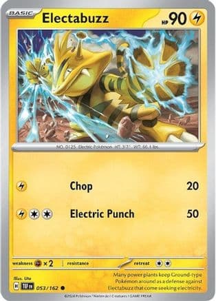 Electabuzz — SV05: Temporal Forces Pokémon TCG card by Shigenori Negishi